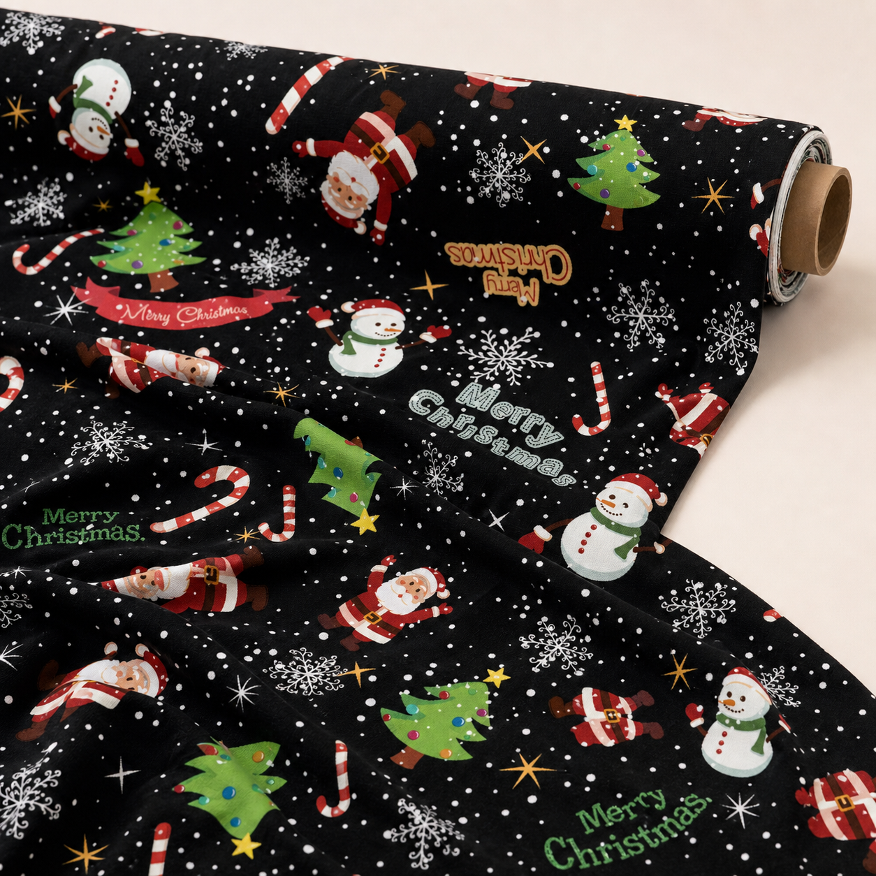 Merry Christmas Christmas Fabric