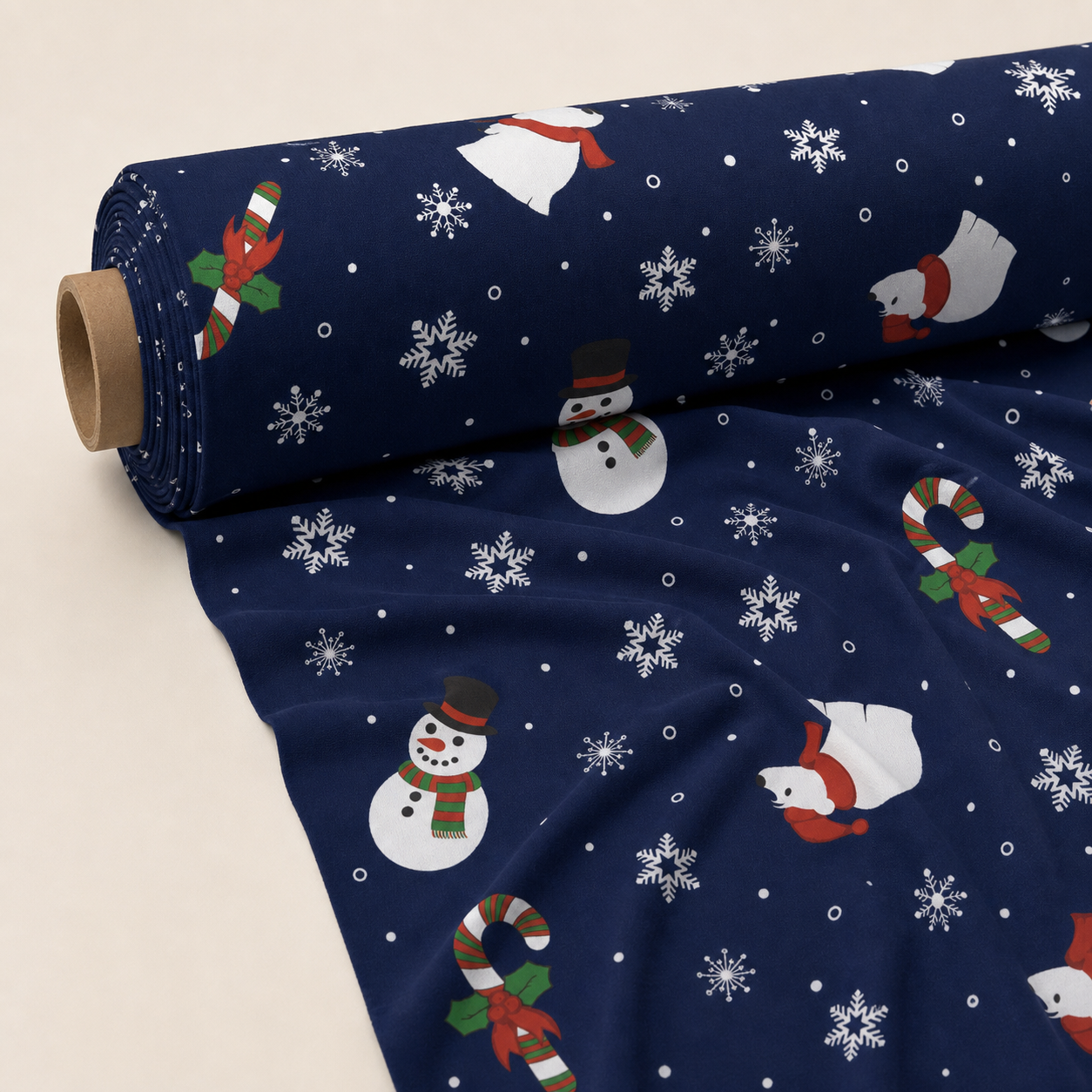 Icy Pola Christmas Fabric