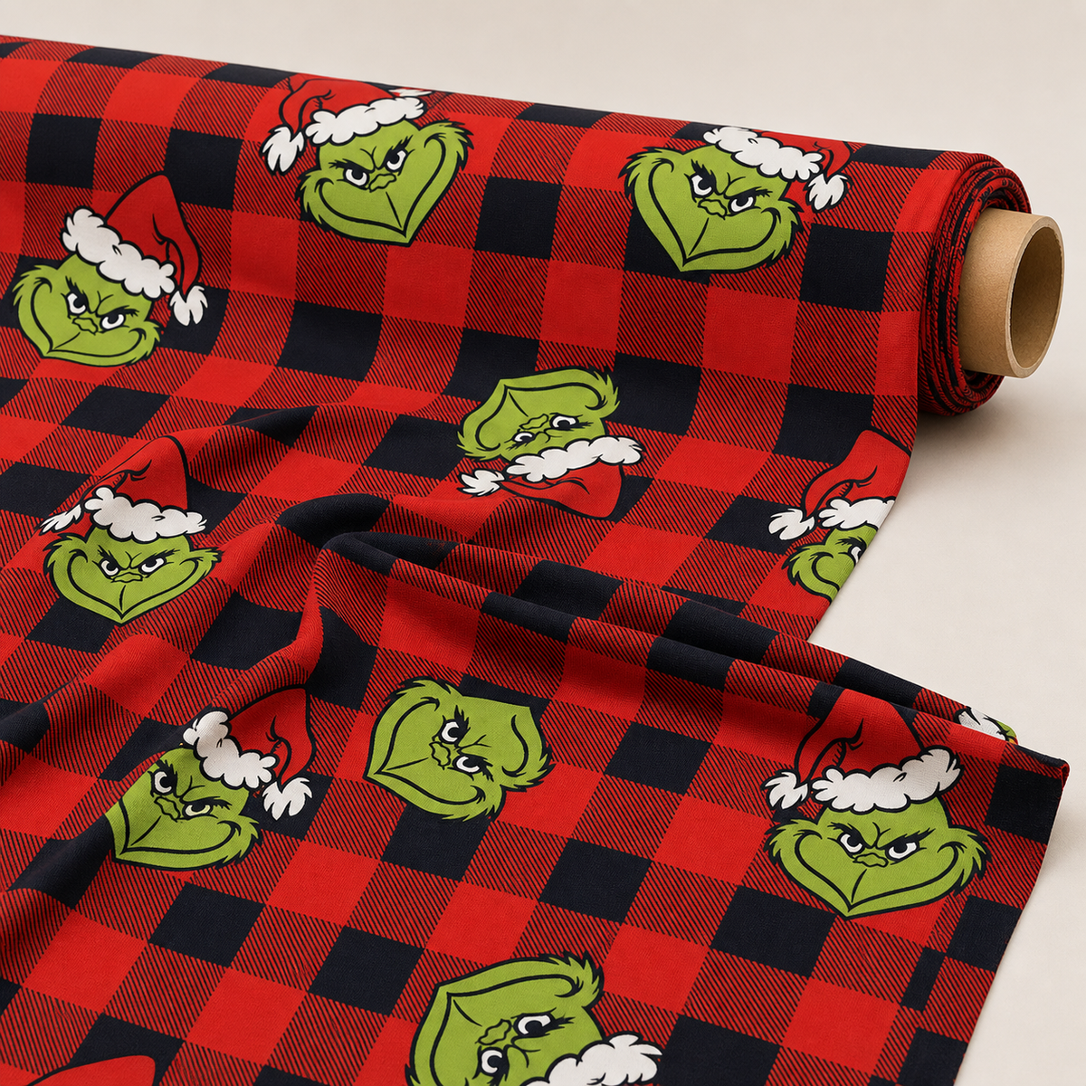 Grinch Check Grinch-Inspired Fabric