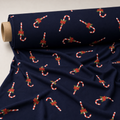 Candy Bells Candy Cane Fabric