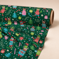 Christmas Cow Fabric | Festive Bull Novelty Print