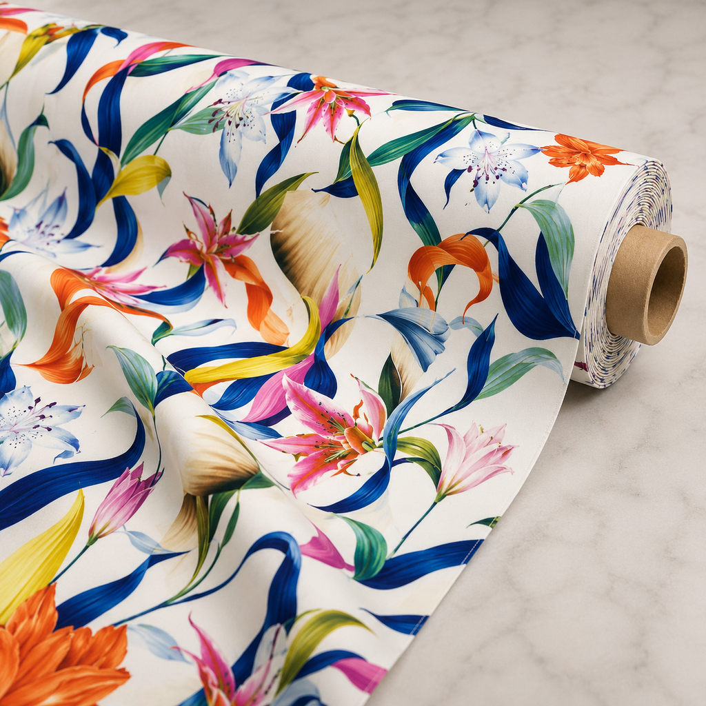 Abstract Tropical Floral Print