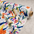 Abstract Tropical Floral Print