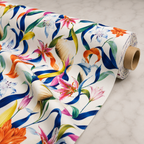 Abstract Tropical Floral Print