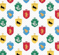 Harry Potter – Mystical Houses Cotton Fabric