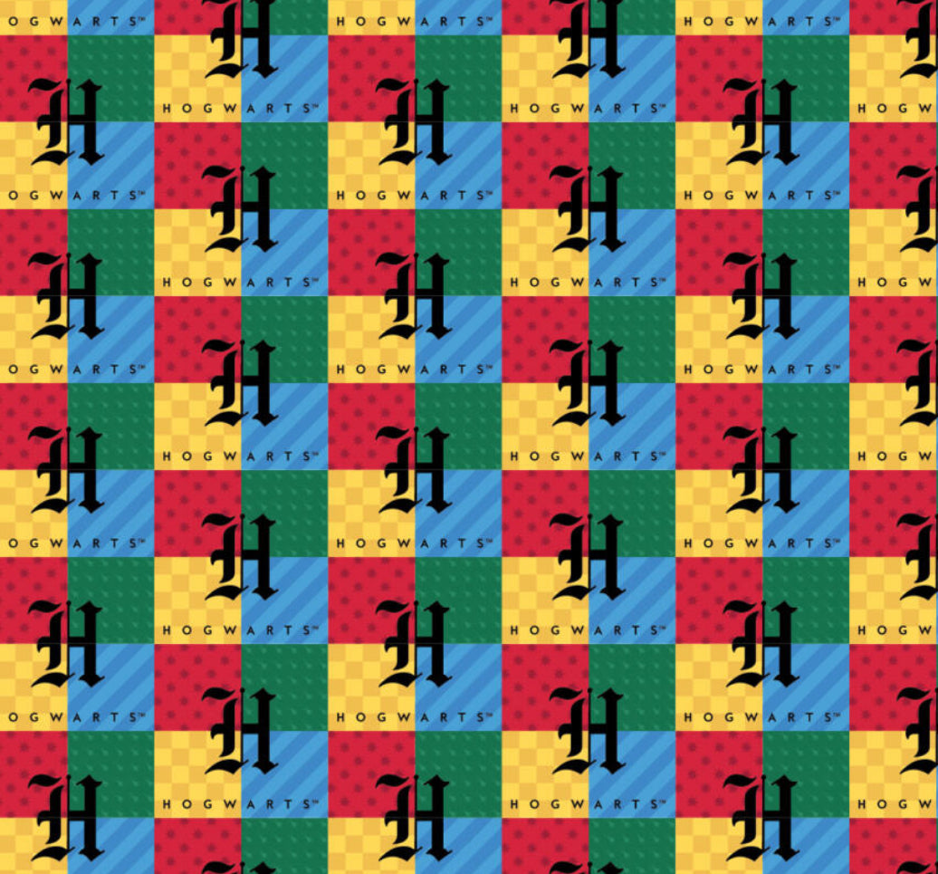 Harry Potter – Checked Hogwarts Cotton Fabric