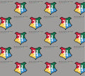 Harry Potter – Crests Grey Cotton Fabric