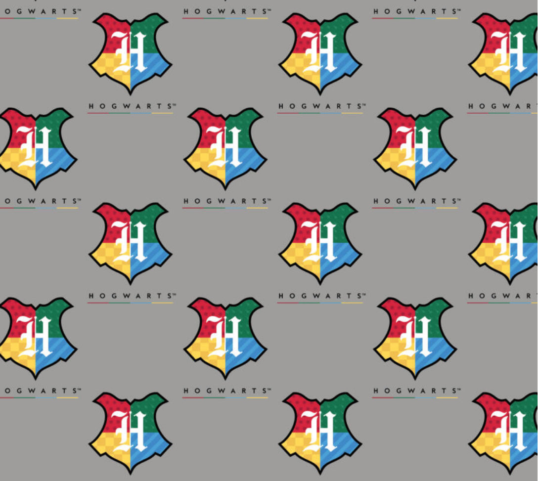 Harry Potter – Crests Grey Cotton Fabric