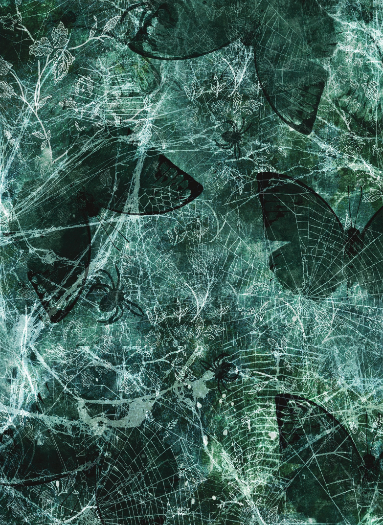 Vintage Grunge Butterfly Fabric