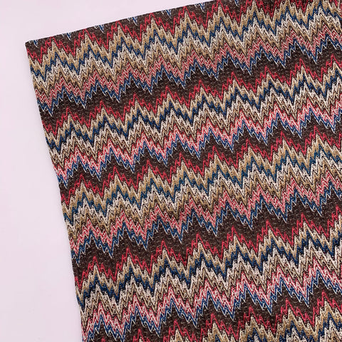 FS1231 Zigzag Chevron Knit Stretch Fabric