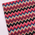Zigzag Chevron Knit Stretch Fabric Lightweight Material