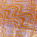 Pink & Orange Geometric Print Stretch Sequin Fabric