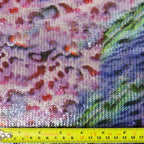 Pastel Multicolour Leopard Print Stretch Sequin Fabric