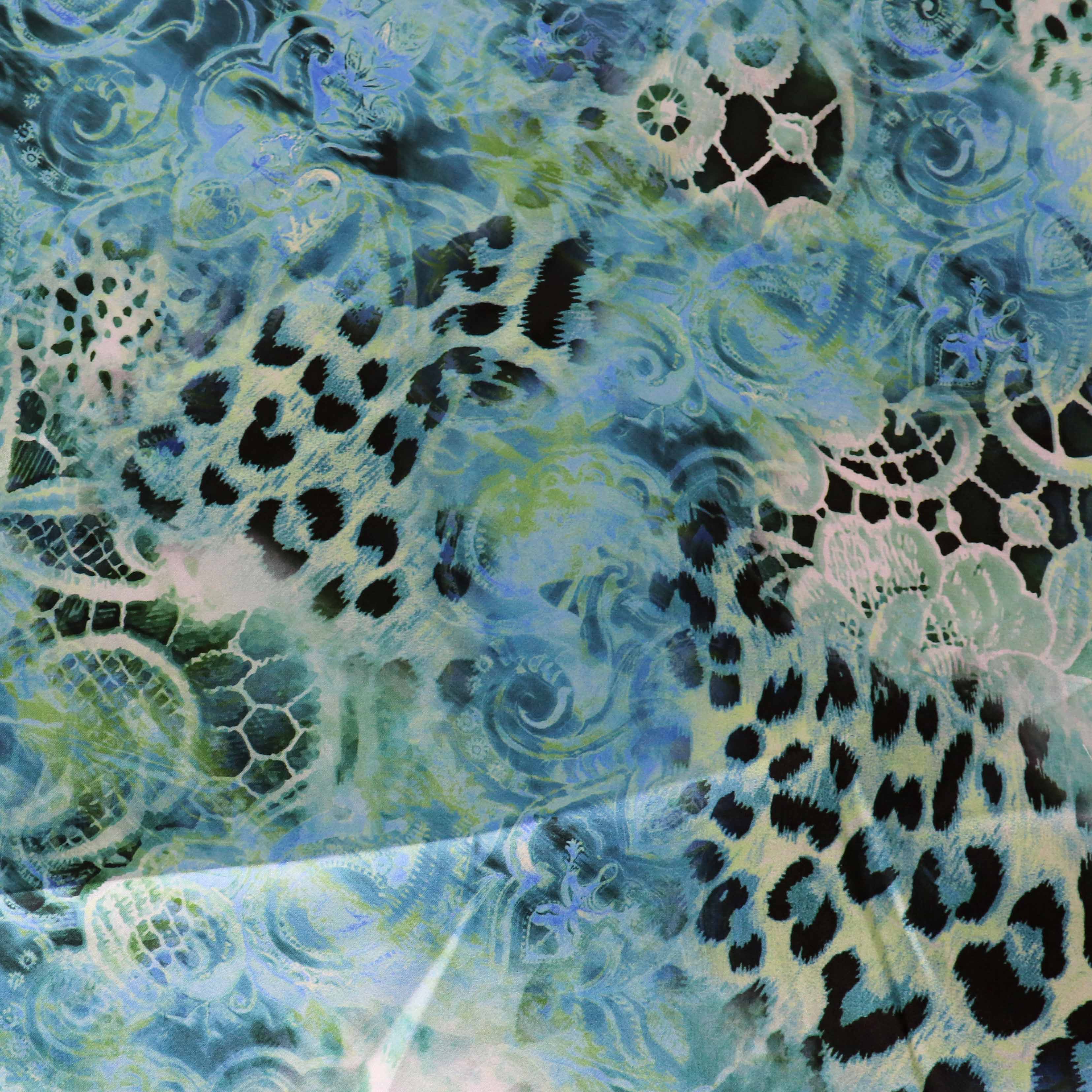 Green Animal Print
