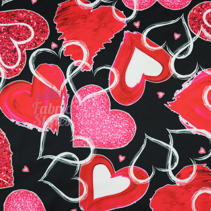 Sparkled Love Hearts