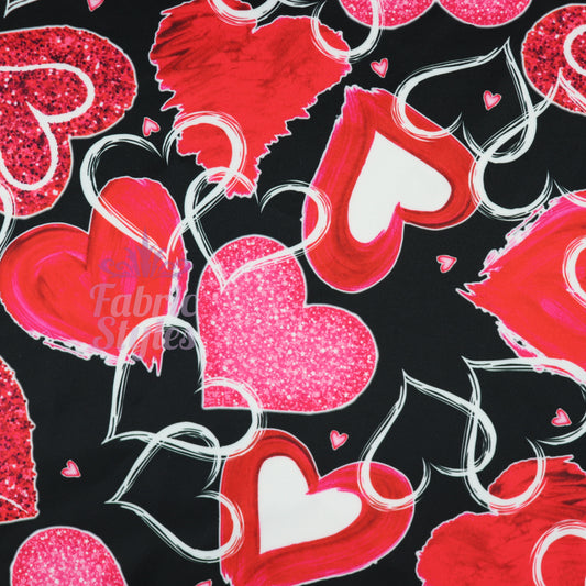 Sparkled Love Hearts