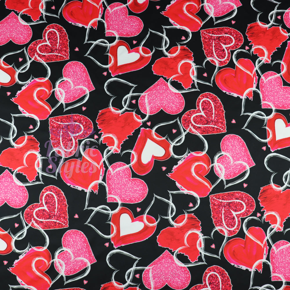 Sparkled Love Hearts