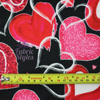 Sparkled Love Hearts