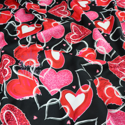 Sparkled Love Hearts