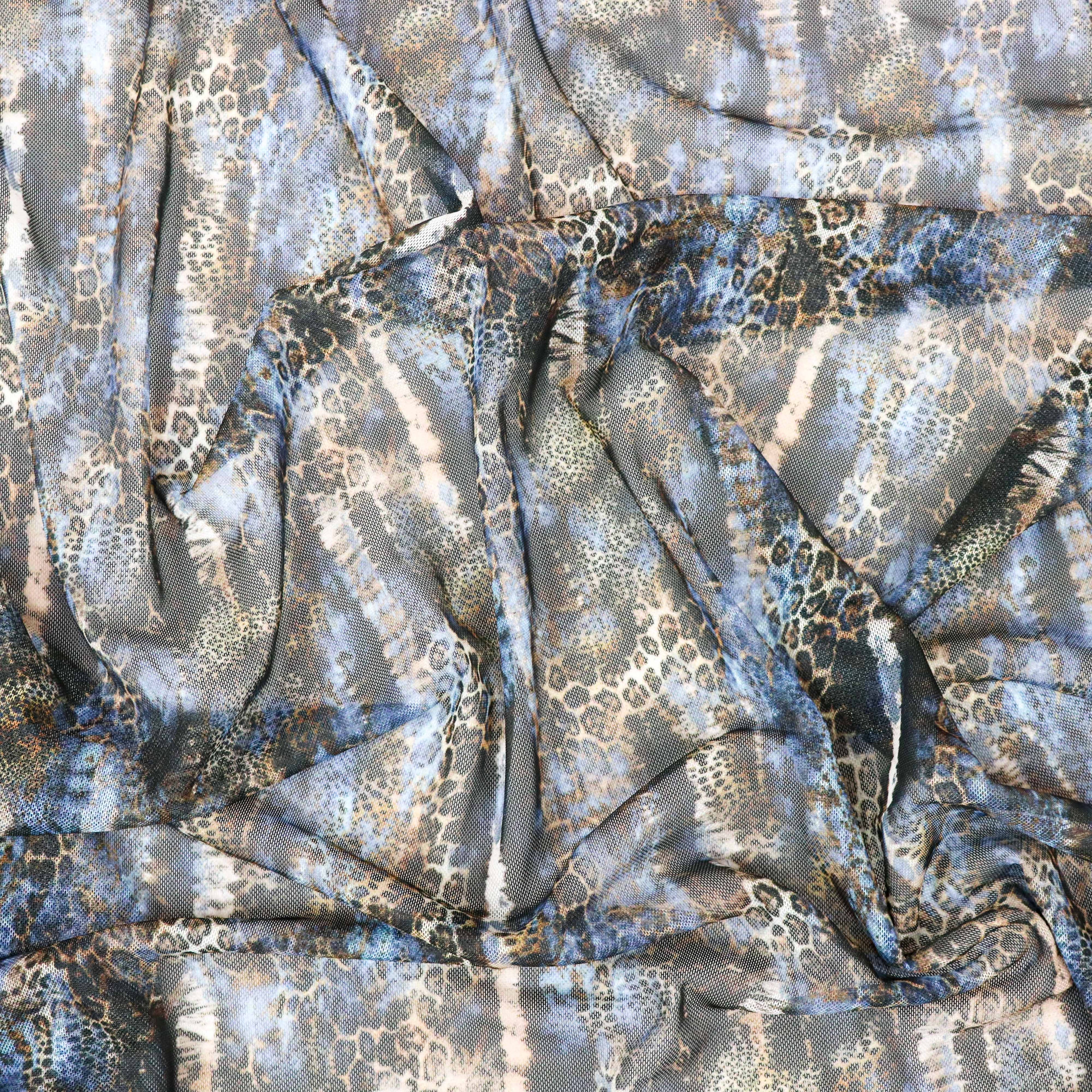 Navy Leopard Skin