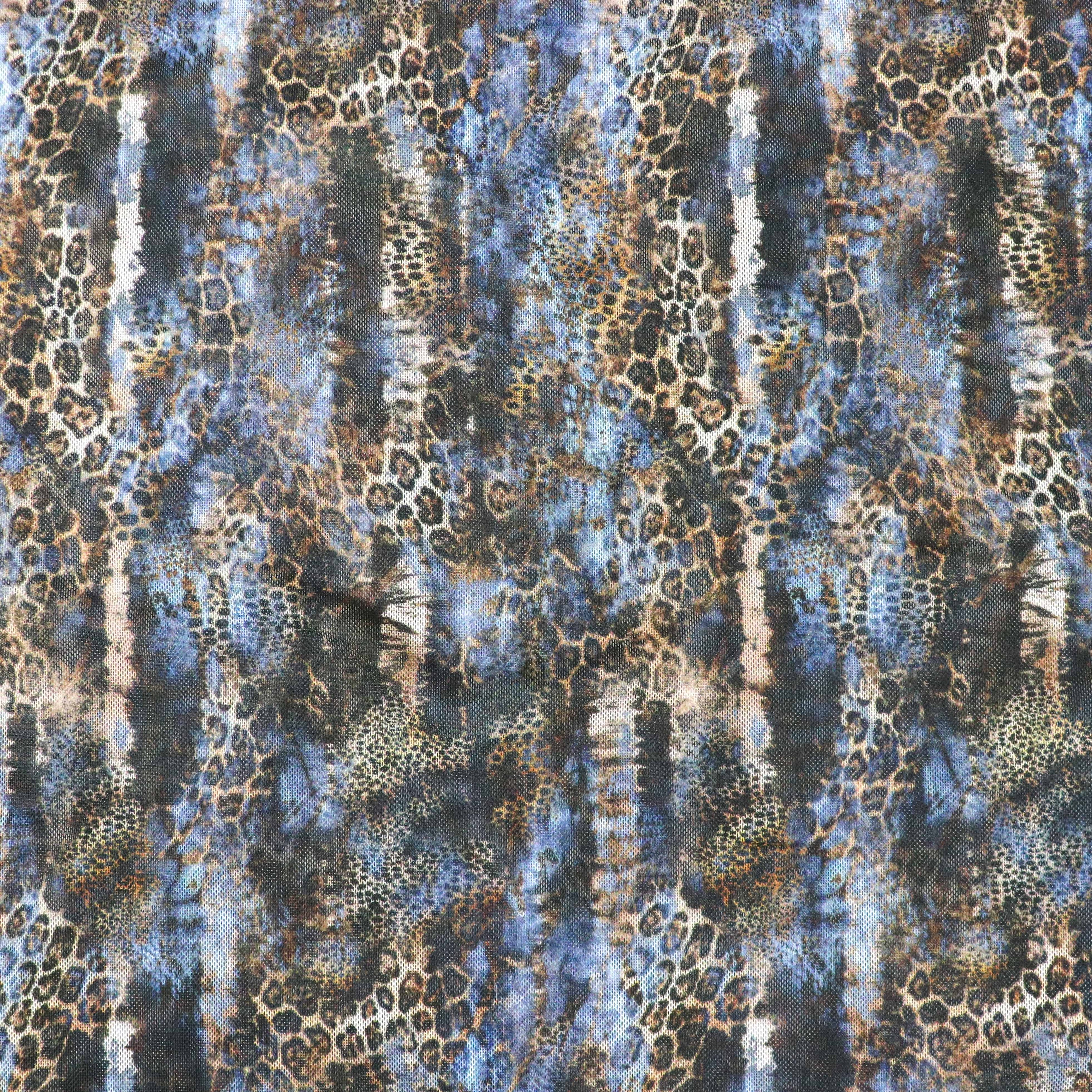 Navy Leopard Skin