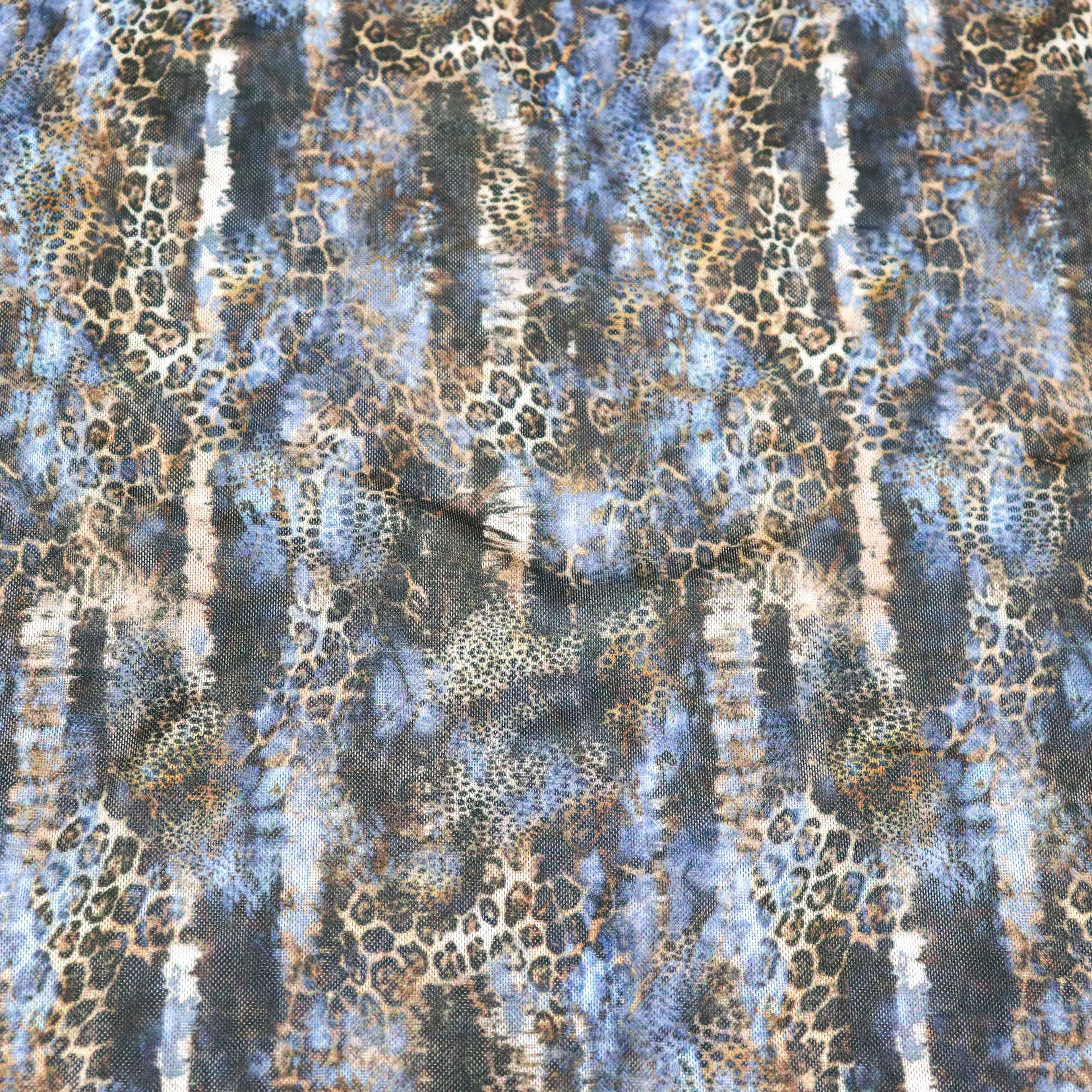 Navy Leopard Skin