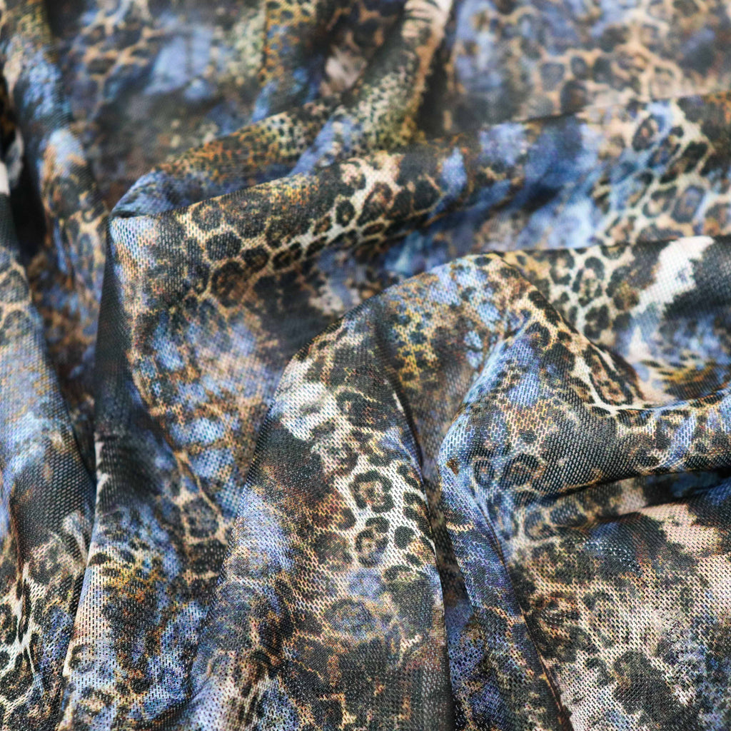 Navy Leopard Skin