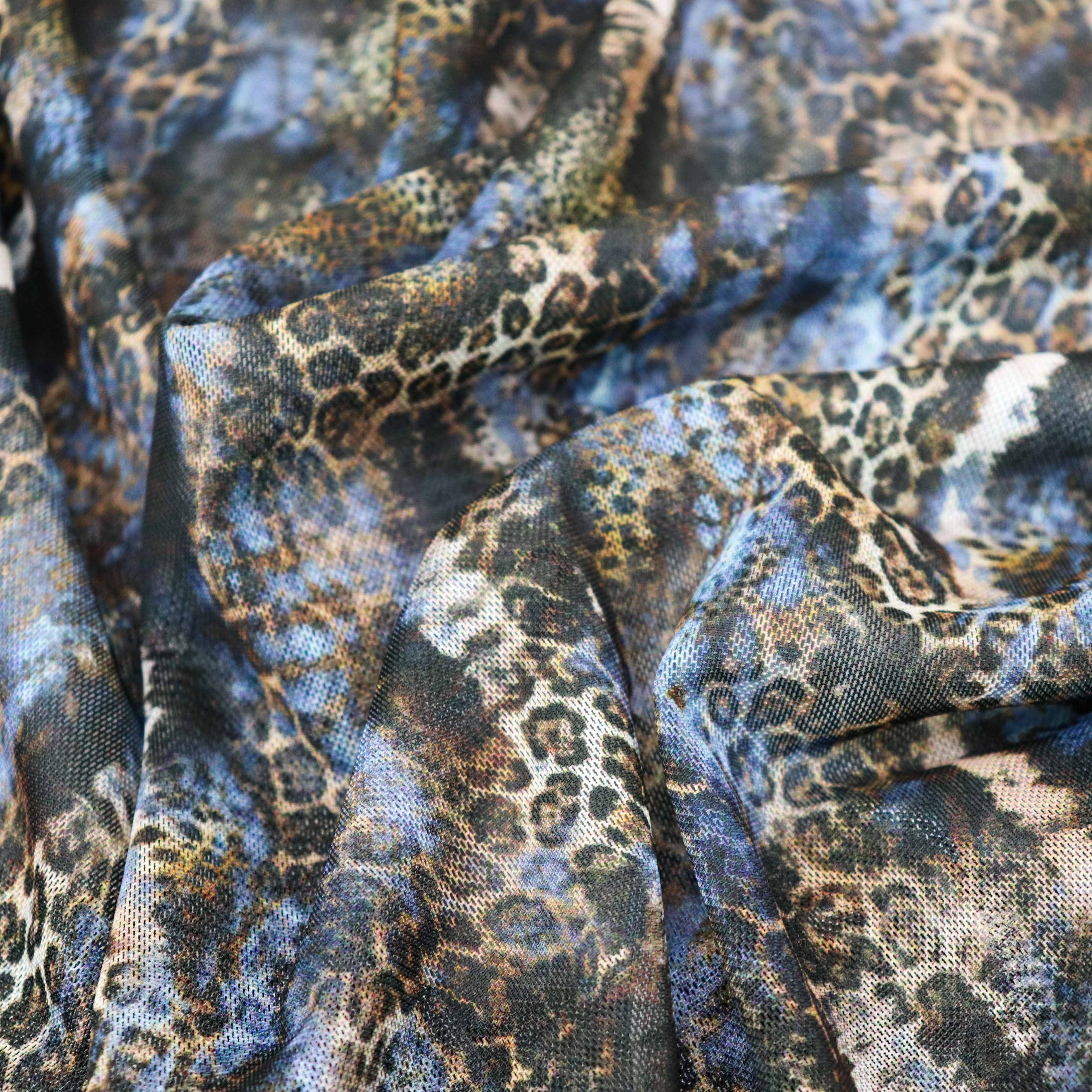 Navy Leopard Skin