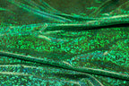 Green Snake Scale Fabric Metallic Foil All Way Stretch