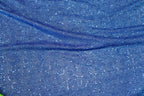 Blue Sequin Lurex Fabric with Shimmer Finish
