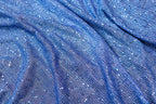 Blue Sequin Lurex Fabric with Shimmer Finish