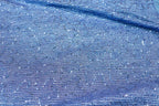 Blue Sequin Lurex Fabric with Shimmer Finish