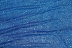 Blue Sequin Lurex Fabric with Shimmer Finish