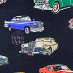 Vintage Cars Stretch Knit