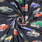 Vintage Cars Stretch Knit