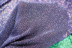 Navy Royal Blue Lurex Fabric Glitter All Way Stretch