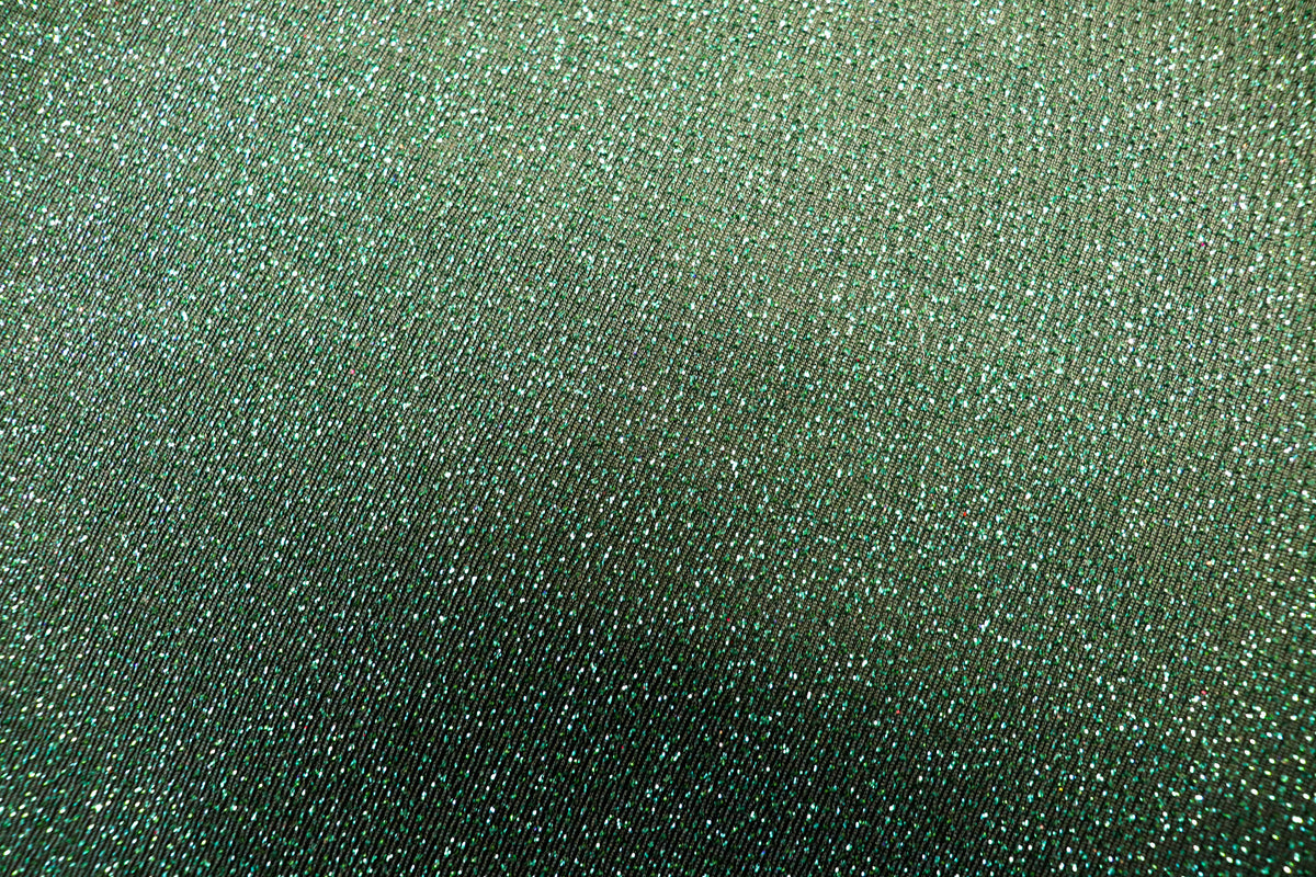 Emerald Green Lurex Fabric Shiny All Way Stretch