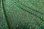 Emerald Green Lurex Fabric Shiny All Way Stretch