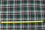 Bottle Green Tartan Jacquard Fabric with Stretch