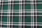 Bottle Green Tartan Jacquard Fabric with Stretch