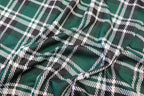 Bottle Green Tartan Jacquard Fabric with Stretch