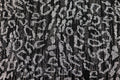 Black Silver Leopard Lurex Fabric All Way Stretch