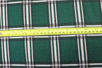 Green Tartan Jacquard Fabric with Stretch