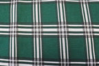 Green Tartan Jacquard Fabric with Stretch