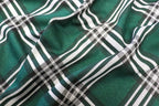 Green Tartan Jacquard Fabric with Stretch