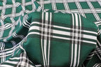 Green Tartan Jacquard Fabric with Stretch