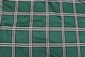 Bottle Green Check Jacquard Fabric Black White Lines Stretch