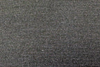 Black Silver Lurex Fabric Horizontal Stripes All Way Stretch