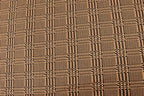 Rust Black Check Jacquard Fabric with Stretch