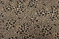 Animal Spot Jacquard Fabric Camel Black with Stretch
